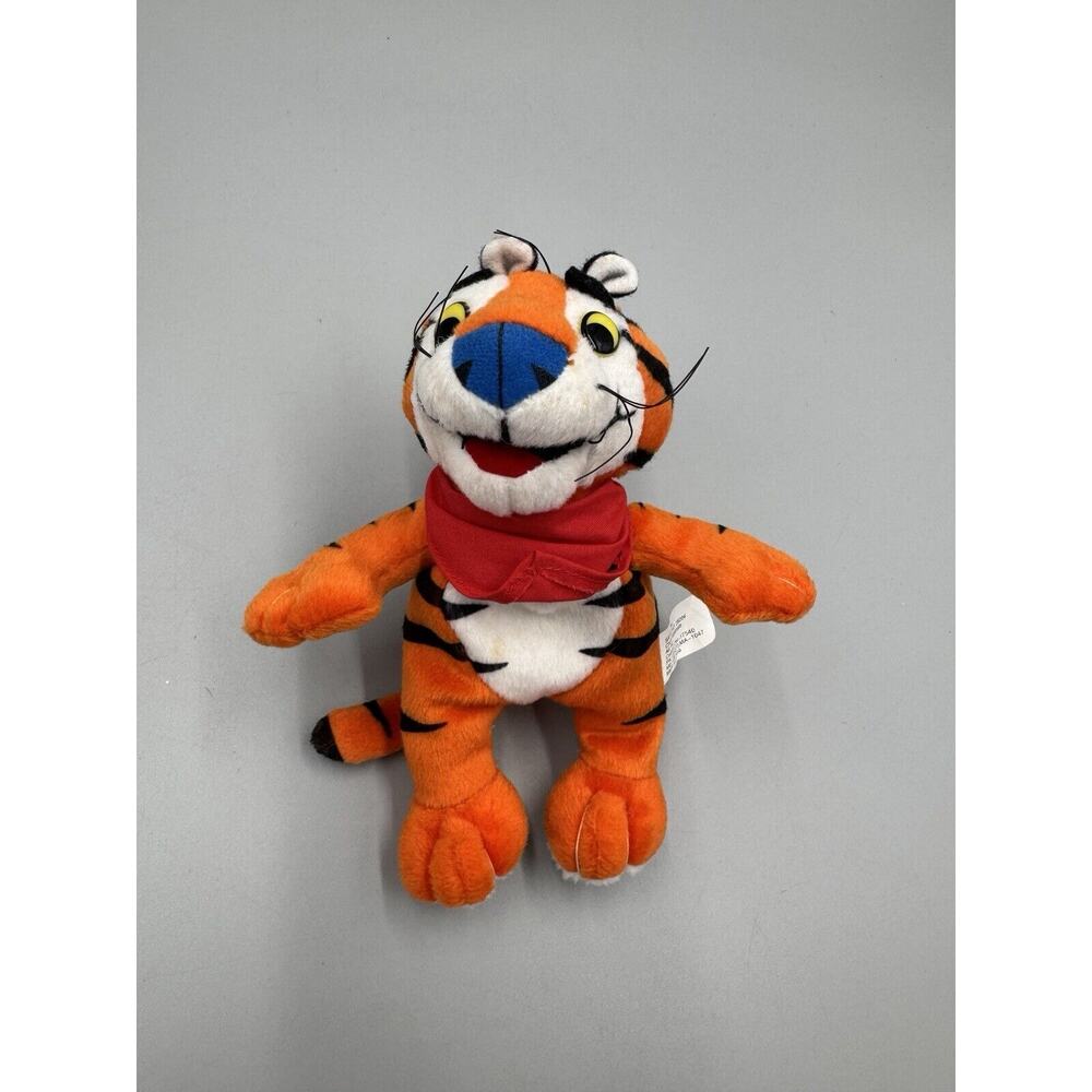 Vintage Tony the Tiger Stuffed Animal Kellogg's Frosted Flakes Beanbag Doll 6”‎